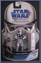 501st Legion Trooper from Star Wars - Legacy Collection - Blue / White Cards - Saga Legends manufactured by Hasbro [Front]