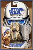 Battle Droid 2-Pack (Tan) from Star Wars - Legacy Collection - Blue / White Cards - Saga Legends manufactured by Hasbro [Front]