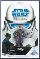 Captain Typho from Star Wars - Legacy Collection - Blue / White Cards manufactured by Hasbro [Front]