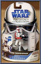 Clone Trooper Officer from Star Wars - Legacy Collection - Blue / White Cards - Saga Legends manufactured by Hasbro [Front]