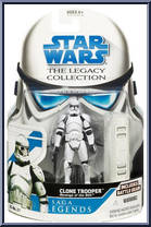 Clone Trooper (Revenge of the Sith)  from Star Wars - Legacy Collection - Blue / White Cards - Saga Legends manufactured by Hasbro [Front]