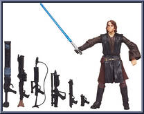 Darth Vader from Star Wars - Legacy Collection - Blue / White Cards - Saga Legends manufactured by Hasbro [Loose]