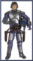 Jango Fett from Star Wars - Legacy Collection - Blue / White Cards manufactured by Hasbro [Loose]