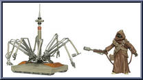 Jawa & WED Treadwell Droid from Star Wars - Legacy Collection - Blue / White Cards manufactured by Hasbro [Loose]