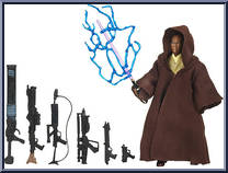 Mace Windu from Star Wars - Legacy Collection - Blue / White Cards - Saga Legends manufactured by Hasbro [Loose]