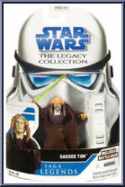 Saesee Tiin from Star Wars - Legacy Collection - Blue / White Cards - Saga Legends manufactured by Hasbro [Front]