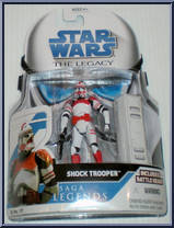 Shock Trooper from Star Wars - Legacy Collection - Blue / White Cards - Saga Legends manufactured by Hasbro [Front]