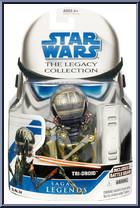 Tri-Droid from Star Wars - Legacy Collection - Blue / White Cards - Saga Legends manufactured by Hasbro [Front]