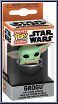Grogu (Hovering Pram) from Star Wars - Mandalorian - Pop! Keychains manufactured by Funko [Front]