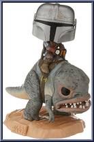 Mandalorian on Blurrg from Star Wars - Mandalorian - Pop! Vinyl Figures manufactured by Funko [Loose]