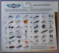 IX Star Wars from Star Wars - Micro Machines - 65860 - Phase III manufactured by Galoob [Back]