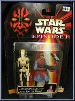 Captain Panaka (with Battle Droid) from Star Wars - Phantom Menace - Foreign Exclusive manufactured by Hasbro [Front]