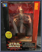 Jar Jar Binks (Dancing) from Star Wars - Phantom Menace - Deluxe Figures manufactured by Hasbro [Front]