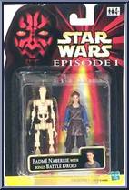 Padme Naberrie (with Battle Droid) from Star Wars - Phantom Menace - Foreign Exclusive manufactured by Hasbro [Front]
