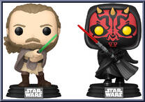 Qui-Gon Jinn vs. Darth Maul from Star Wars - Phantom Menace - 25th Anniversary Pop! manufactured by Funko [Loose]