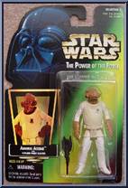 Admiral Ackbar from Star Wars - Power of the Force II - Hologram Green Card manufactured by Kenner [Front]