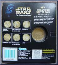 C-3PO from Star Wars - Power of the Force II - Coin Collection manufactured by Kenner [Back]