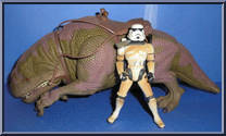 Dewback & Sandtrooper from Star Wars - Power of the Force II - Creature Sets manufactured by Kenner [Loose]