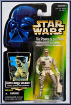 Hoth Rebel Soldier from Star Wars - Power of the Force II - Green Card manufactured by Kenner [Front]