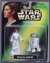 Princess Leia & R2-D2 from Star Wars - Power of the Force II - Princess Leia Collection manufactured by Kenner [Front]