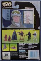 Luke Skywalker (Hoth Gear) from Star Wars - Power of the Force II - Hologram Green Card manufactured by Kenner [Back]
