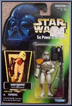 Sandtrooper from Star Wars - Power of the Force II - Hologram Green Card manufactured by Kenner [Front]