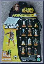 Anakin Skywalker (Lightsaber Attack) from Star Wars - Revenge of the Sith - Collection 1 manufactured by Hasbro [Back]