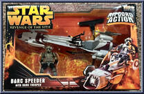 Barc Speeder (with Barc Trooper) from Star Wars - Revenge of the Sith - Vehicles manufactured by Hasbro [Front]