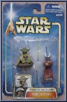 Yoda & Chian (Padawan Lightsaber Training) from Star Wars - Saga - Attack of the Clones manufactured by Hasbro [Front]