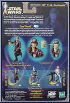 Zam Wesell (Bounty Hunter) from Star Wars - Saga - Attack of the Clones manufactured by Hasbro [Back]