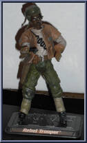 Rebel Trooper (Black) from Star Wars - Saga Collection - Battle of Endor manufactured by Hasbro [Loose]