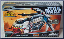 Republic Gunship (Clone Wars Deco) from Star Wars - Saga Collection - Vehicles manufactured by Hasbro [Front]