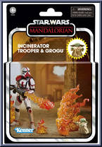 Incinerator Trooper & Grogu from Star Wars - Vintage Collection (2018) - Mandalorian manufactured by Hasbro [Front]