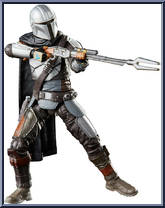 Mandalorian (Silver) from Star Wars - Vintage Collection (2018) - Mandalorian manufactured by Hasbro [Loose]