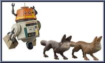 Sabine Wren & Chopper from Star Wars - Vintage Collection (2018) - Rebels manufactured by Hasbro [Loose]