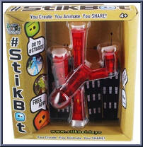 Clear Red Bot Action Figure