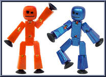 Red Orange + Metal Blue from Stikbot - Dual Packs manufactured by Zing [Loose]