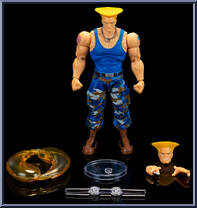 Guile (Blue) from Street Fighter - Ultra Street Fighter II manufactured by Jada Toys [Loose]