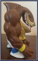 Big Slammu (White Pants / Yellow Sweat Bands) from Street Sharks - Series 1 manufactured by Mattel [Loose]