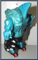 Blades (Aqua Skin / Black Pants / Silver Claws) from Street Sharks - Series 2 - Metallic manufactured by Mattel [Loose]