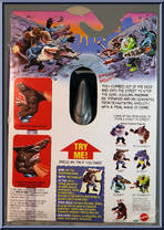 Jab (Silver Skin / Dark Blue Pants) from Street Sharks - Series 2 - Metallic manufactured by Mattel [Back]