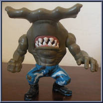 Jab (Brown Skin / Blue Camo Pants) from Street Sharks - Series 1 manufactured by Mattel [Loose]