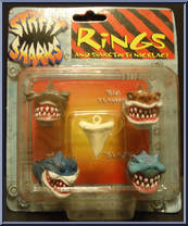 Rings and Sharktooth Necklace from Street Sharks - Role Playing manufactured by Mattel [Front]