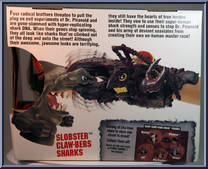 Slobster from Street Sharks - Hand Sharks manufactured by Mattel [Back]