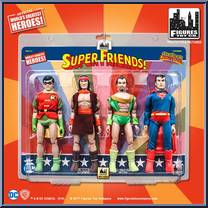 Robin / Apache Chief / Samurai / Superman from Super Friends - Multi-Packs manufactured by Figures Toy Company [Front]