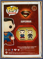 Superman from Superman - Superman Man of Steel Pop! manufactured by Funko [Back]