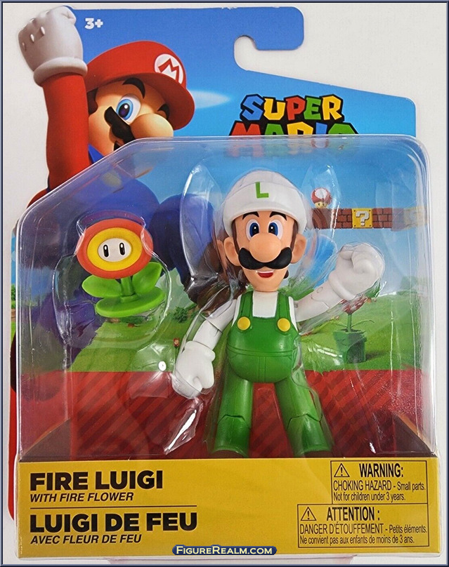 Fire Luigi (with Fire Flower) - Super Mario - Basic Series - Jakks ...