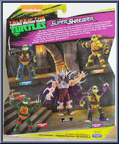 Super Ninja Mikey from Tales of the Teenage Mutant Ninja Turtles - Super Shredder manufactured by Playmates [Back]