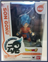 Super Saiyan God Son Goku from Tamashii Buddies - Dragonball Z manufactured by Bandai [Front]