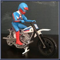 Super Stunt Dirt Bike (White Driver) from Team America - Accessories manufactured by Ideal [Loose]